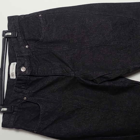 ZARA Panelled Slim in Black Straight Leg Slim Jeans in Size 10/ 42 - Picture 8 of 16